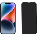 Idol 1991 Tempered Glass Iphone 14 Plus 6.7'' 9H 0.25mm Privacy Antispy Semi Curved Full Glue BLACK