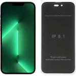 Idol 1991 Tempered Glass Iphone 14 Pro 6.1'' 9H 0.25mm Premium Privacy Antispy Semi Curved Full Glue BLACK