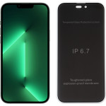 Idol 1991 Tempered Glass Iphone 14 Pro Max 6.7'' 9H 0.25mm Premium Privacy Antispy Semi Curved Full Glue BLACK