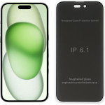 Idol 1991 Tempered Glass Iphone 15 Plus 6.7'' 9H 0.25mm Premium Privacy Antispy Semi Curved Full Glue BLACK