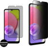 Idol 1991 Tempered Glass Samsung A03s A037 6.5'' 9H 0.25mm Premium Privacy Antispy Semi Curved Full Glue BLACK