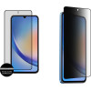 Idol 1991 Tempered Glass Samsung A05S A057 6.7'' 9H 0.25mm Premium Privacy Antispy Semi Curved Full Glue BLACK