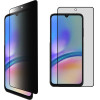 Idol 1991 Tempered Glass Samsung A05s A057 6.7'' 9H 0.25mm Privacy Antispy Semi Curved Full Glue BLACK