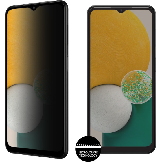 Idol 1991 Tempered Glass Samsung A13 5G A136U 5G 6.5'' 9H 0.25mm Privacy Antispy Semi Curved Full Glue BLACK