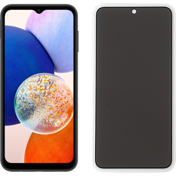 Idol 1991 Tempered Glass Samsung A14 4G A145/A14 5G A146 6.6'' 9H 0.25mm Privacy Antispy Semi Curved Full Glue BLACK