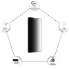 Idol 1991 Tempered Glass Samsung A22 4G A225 6.4'' 9H 0.25mm Privacy Antispy Semi Curved Full Glue BLACK