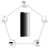 Idol 1991 Tempered Glass Samsung A22 5G A226 6.6'' 9H 0.25mm Premium Privacy Antispy Semi Curved Full Glue BLACK