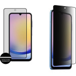 Idol 1991 Tempered Glass Samsung A25 5G A256 6.5'' 9H 0.25mm Premium Privacy Antispy Semi Curved Full Glue BLACK