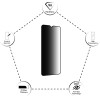 Idol 1991 Tempered Glass Samsung A32 4G A325 6.4'' 9H 0.25mm Premium Privacy Antispy Semi Curved Full Glue BLACK