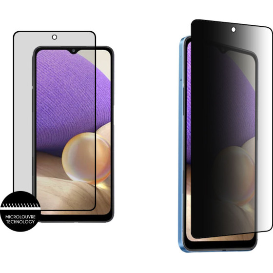 Idol 1991 Tempered Glass Samsung A35 5G 6.6'' 9H 0.25mm Premium Privacy Antispy Semi Curved Full Glue BLACK