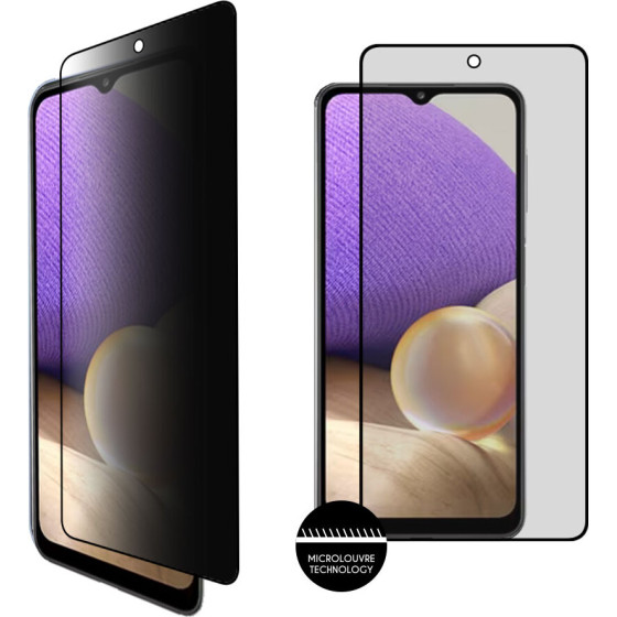 Idol 1991 Tempered Glass Samsung A35 5G 6.6'' 9H 0.25mm Privacy Antispy Semi Curved Full Glue BLACK