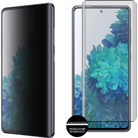 Idol 1991 Tempered Glass Samsung S20 G980 6.2'' 9H 0.25mm Privacy Antispy 3D Semi Curved Edge Glue BLACK