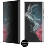 Idol 1991 Tempered Glass Samsung S22 Ultra 5G S908 6.8'' 9H 0.25mm Privacy Antispy 3D Semi Curved Edge Glue BLACK