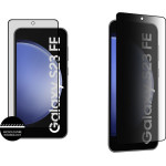 Idol 1991 Tempered Glass Samsung S23 Fe 6.4'' 9H 0.25mm Premium Privacy Antispy Semi Curved Full Glue BLACK