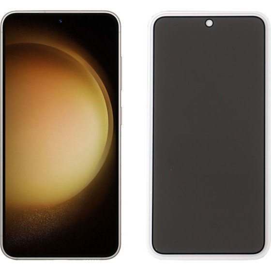 Idol 1991 Tempered Glass Samsung S23 Plus 5G S916 6.6'' 9H 0.25mm Privacy Antispy Semi Curved Full Glue BLACK