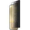 Idol 1991 Tempered Glass Samsung S24 5G 6.2'' 9H 0.25mm Privacy Antispy 3D Semi Curved Edge Glue Finger Unlock BLACK