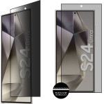 Idol 1991 Tempered Glass Samsung S24 Ultra 5G 6.8'' 9H 0.25mm Privacy Antispy 3D Semi Curved Edge Glue Finger Unlock BLACK