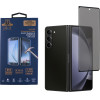 Idol 1991 Tempered Glass Samsung Z Fold 5 5G F946 7.6'' 9H 0.25mm Privacy Antispy Semi Curved Outside Full Glue BLACK