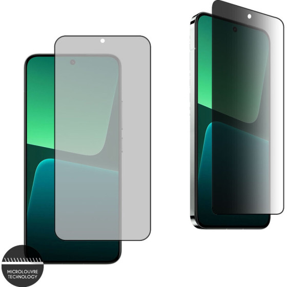 Idol 1991 Tempered Glass Xiaomi 13 5G 6.36'' 9H 0.25mm Premium Privacy Antispy Semi Curved Full Glue BLACK