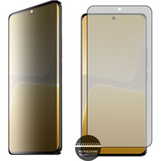 Idol 1991 Tempered Glass Xiaomi 13 Pro 5G 6.73'' 9H 0.25mm Privacy Antispy 3D Semi Curved Edge Glue BLACK