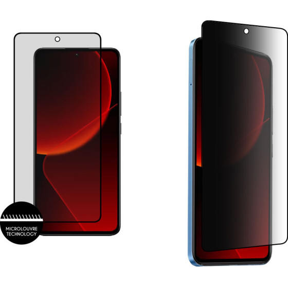 Idol 1991 Tempered Glass Xiaomi 13T 6.67'' 9H 0.25mm Premium Privacy Antispy Semi Curved Full Glue BLACK