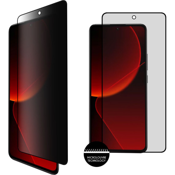 Idol 1991 Tempered Glass Xiaomi 13T 6.67'' 9H 0.25mm Privacy Antispy Semi Curved Full Glue BLACK