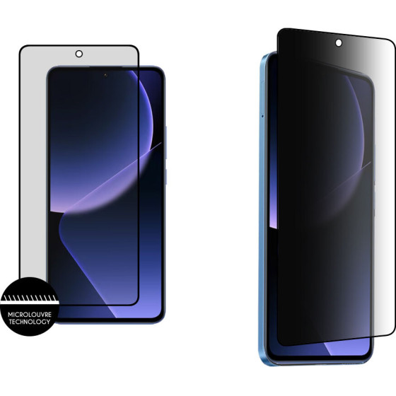 Idol 1991 Tempered Glass Xiaomi 13T Pro 6.67'' 9H 0.25mm Premium Privacy Antispy Semi Curved Full Glue BLACK