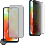 Idol 1991 Tempered Glass Xiaomi Redmi 12C 6.71'' 9H 0.25mm Premium Privacy Antispy Semi Curved Full Glue BLACK