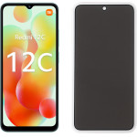 Idol 1991 Tempered Glass Xiaomi Redmi 12C 6.71'' 9H 0.25mm Privacy Antispy Semi Curved Full Glue BLACK