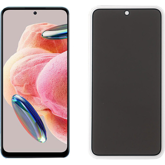 Idol 1991 Tempered Glass Xiaomi Redmi Note 12 5G 6.67'' 9H 0.25mm Privacy Antispy Semi Curved Full Glue BLACK