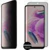 Idol 1991 Tempered Glass Xiaomi Redmi Note 12S 6.43'' 9H 0.25mm Privacy Antispy Semi Curved Full Glue BLACK