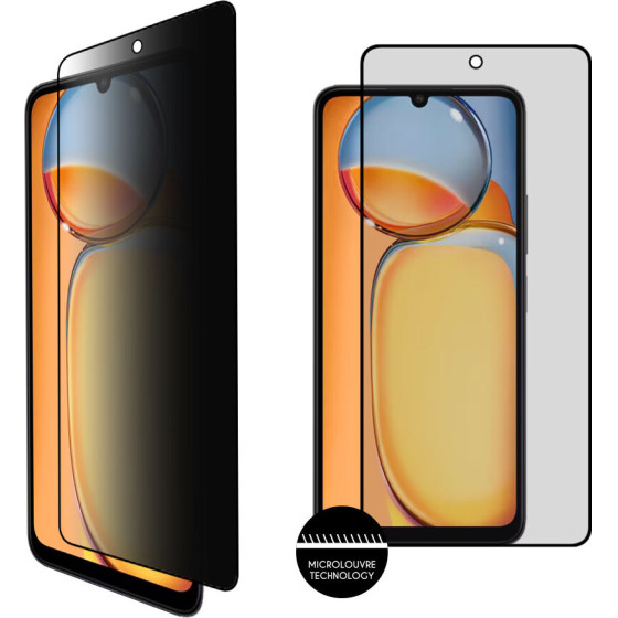 Idol 1991 Tempered Glass Xiaomi Redmi Note 13 4G 6.67'' 9H 0.25mm Privacy Antispy Semi Curved Full Glue BLACK