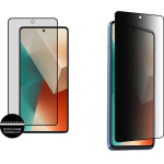 Idol 1991 Tempered Glass Xiaomi Redmi Note 13 5G 6.67'' 9H 0.25mm Premium Privacy Antispy Semi Curved Full Glue BLACK