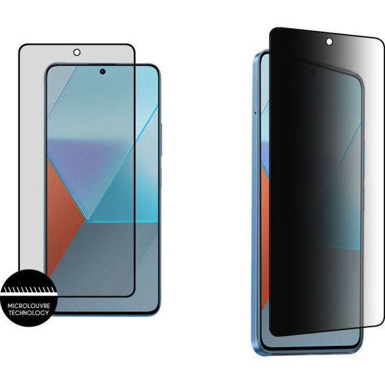 Idol 1991 Tempered Glass Xiaomi Redmi Note 13 Pro 4G 6.67'' 9H 0.25mm Premium Privacy Antispy Semi Curved Full Glue BLACK