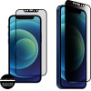 Idol 1991 Tempered Glass Iphone 12 Mini 5.4'' 9H 0.25mm Premium Privacy Antispy Semi Curved Full Glue BLACK