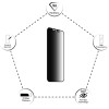 Idol 1991 Tempered Glass Iphone 12 Mini 5.4'' 9H 0.25mm Premium Privacy Antispy Semi Curved Full Glue BLACK
