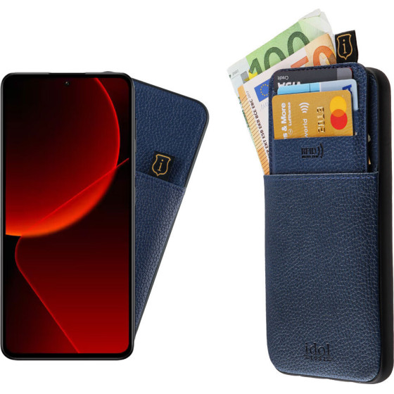 Idol 1991 ���� Xiaomi 13T Pro 5G 6.67'' ANTI-Rfid Leather Smart Wallet BLUE - (5205308356919)