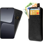 Idol 1991 ���� Xiaomi 14 5G 6.36'' ANTI-Rfid Leather Smart Wallet BLACK - (5205308356926)