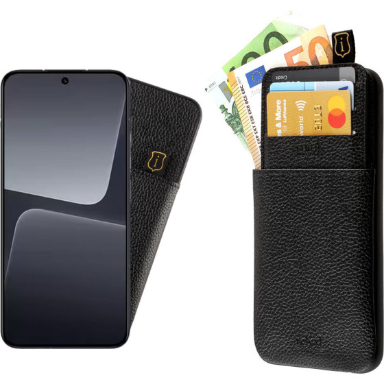 Idol 1991 ���� Xiaomi 14 Pro 5G 6.36'' ANTI-Rfid Leather Smart Wallet BLACK - (5205308356940)