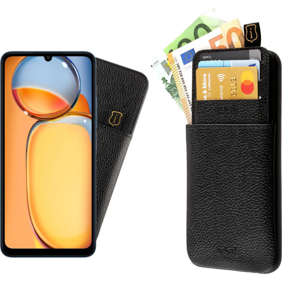 Idol 1991 ���� Xiaomi Redmi 13C 4G/5G 6,74'' ANTI-Rfid Leather Smart Wallet BLACK - (5205308356964)