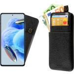 Idol 1991 ���� Xiaomi Redmi Note 12 Pro 4G 6.67'' ANTI-Rfid Leather Smart Wallet BLACK - (5205308356988)