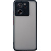 Lime ���� Xiaomi 13T 5G 6.67'' Hardshell Fusion Full Camera Protection Black With Red KEYS