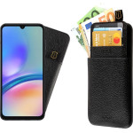Idol 1991 ���� Samsung A05s A057 6.7'' ANTI-Rfid Leather Smart Wallet BLACK