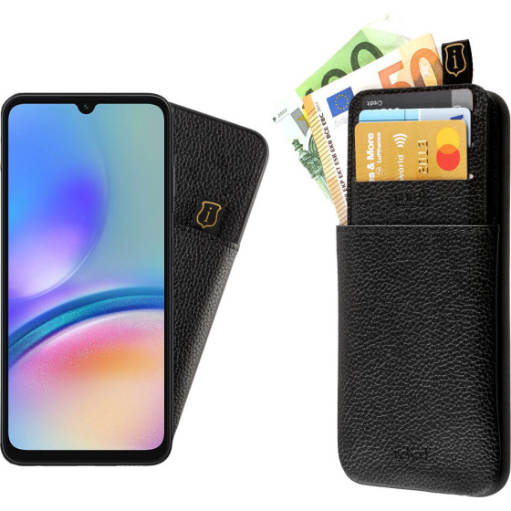Idol 1991 ���� Samsung A05s A057 6.7'' ANTI-Rfid Leather Smart Wallet BLACK