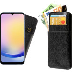 Idol 1991 ���� Samsung A25 5G A256 6.5'' ANTI-Rfid Leather Smart Wallet BLACK