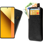 Idol 1991 ���� Xiaomi Redmi Note 13 5G 6.67'' ANTI-Rfid Leather Smart Wallet BLACK