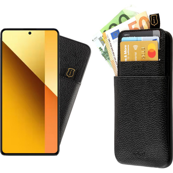 Idol 1991 ���� Xiaomi Redmi Note 13 5G 6.67'' ANTI-Rfid Leather Smart Wallet BLACK