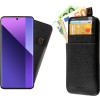 Idol 1991 ���� Xiaomi Redmi Note 13 Pro Plus 5G 6.67'' ANTI-Rfid Leather Smart Wallet BLACK