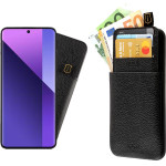 Idol 1991 ���� Xiaomi Redmi Note 13 Pro Plus 5G 6.67'' ANTI-Rfid Leather Smart Wallet BLACK