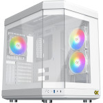 Xigmatek Cubi Arctic , 6x ���-������������� RGB FANS , Full Tempered glass